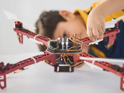 kid with drone